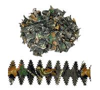 Arcturus Lot de 50 Bandes de Feuilles Mobiles 3D découpées au Laser pour Camouflage 3D | Idéal pour Les Stores de Chasse, Les enveloppes de Fusil et Les Costumes de guillie (Bois Dur Toutes Saisons)