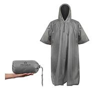 Arcturus Poncho léger en nylon indéchirable avec capuche réglable (gris)