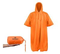 Arcturus Poncho léger en nylon indéchirable avec capuche réglable (orange)