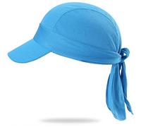 Arcweg Bandana Cyclisme Unisexe avec Pare-Soleil Anti UV UPF 50+ Casquette Cycliste Protection Solaire Chapeau Foulard Sport Vélo Séchage Rapide Respirant 54-62cm (Bleu)