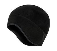Arcweg Hiver Thermique Crâne Cap Cyclisme Course Bonnet Chapeaux sous Casques Polaire Cycle Chapeaux Couvre Oreilles pour Adultes Hommes et Femmes Sports Équitation Ski Escalade Noir