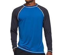 Arcweg Rashguard Homme Manches Longues M-3XL T-Shirt Anti-UV UPF 50+ Sechage Rapide Léger pour Surf Natation Plongée Plage Paon L[EU] Tour de Poitrine: 93-99cm