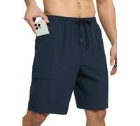 Arcweg Short de Bain Cargo Homme Short de Bain Homme avec Doublure Mesh Séchage Rapide Boardshorts avec 4 Poches Robuste pour Plage, Pêche & Aventures en Plein Air Bleu Marine M