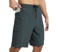 Arcweg Short de Bain Cargo Homme Short de Bain Homme avec Doublure Mesh Séchage Rapide Boardshorts avec 4 Poches Robuste pour Plage, Pêche & Aventures en Plein Air Gris XXL
