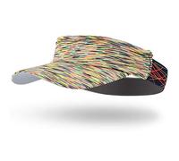 Arcweg Visière Femme Homme Soleil Bandana Cyclisme Respirant Douce Élastique Casquette Visière Sport Tennis Golf Marathon en Plein Air (Jaune, Toue de tête:52-56cm)