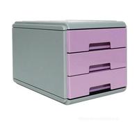 Arda Mini Meuble à Tiroirs Keep Colour Gris Pastel/Lilas 3 Tiroirs 17,7x25,4x17