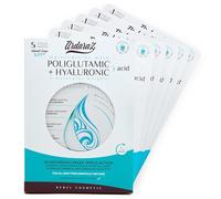 Ardaraz 5 Masques Visage Hydratants Acide Polyglutamique et Hyaluronique | Pack de 5 masques en voile naturel avec hyaluronique de 3 poids et polyglutamique, pour un renfort hydratant en 15 minutes.