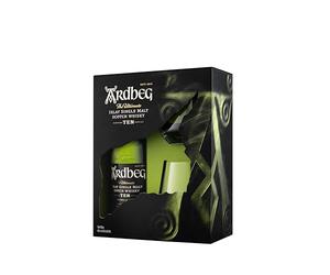 Ardbeg 10 ans Whisky Single Malt 70cl 46% coffret 2 verres