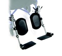 Ardea One Repose-pieds élévateurs chromés pour fauteuils roulants pliants série