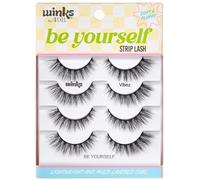 Ardell Be Yourself Lashes, Bold & Expressive Black Strip Lash, Lot de 4