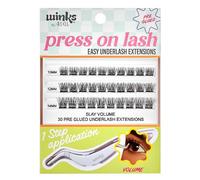 Ardell Cils pressés sur extensions inférieures pré-collées - Volume Lot de 31 pièces, noir
