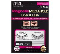 Ardell - Faux-Cils Magnétique Megahold Demi Wispies Avec Colle/Feutre Eyeliner Duo 2,5g Magnétiques En Frange Réutilisables, Inclus 2.5 G