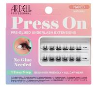 Ardell Lot de 12 extensions de cils pré-collées à presser - Kit d'extension de cils naturels nus - Kit d'extension de cils à faire soi-même - Longueurs assorties