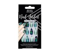 Ardell Nail Addict Premium Ongles Green Glitter Chrome 24uts