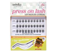 Ardell Winks Lot de 30 extensions de cils à presser - Naturel - Avec applicateur