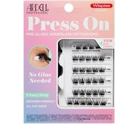 Ardell Wispies Kit d'extension de cils pré-collés à presser pour débutants avec applicateur, longueurs assorties, 30 grappes de cils