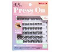 Ardell Wispies Lot de 60 extensions de cils pré-collées à presser pour débutants avec applicateur, longueurs assorties, 60 grappes de cils