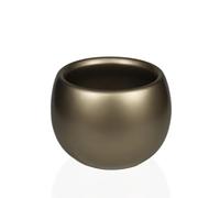 Ardella Pot de Fleur Rond Moderne Intérieur/Extérieur 22,9x22,9x16 cm, Plastique Laqué, Résistant UV, Forme Ronde