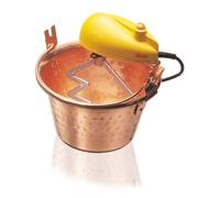 Ardes 2480 Fouet avec base en cuivre et jaune, bol en cuivre 28 cm, 10 W