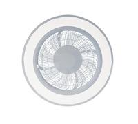 ARDES AIRGLOW AR5PL50 Ventilateur de plafond Ø48 cm avec moteur DC 56 W, lumière LED 3200 lm réglable 3000-6000 K et télécommande pour usage domestique