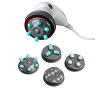 ARDES - Appareil de massage professionnel anti-cellulite avec chauffage infrarouge pour le fessier et les jambes avec 4 accessoires interchangeables et une pochette de voyage Modèle ARM240N