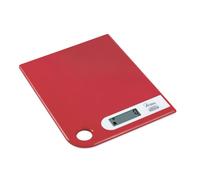 ARDES - AR1PA1 / R Balance de Cuisine Numérique Rouge Ultra Plate Gain de Place Facile à Suspendre Balance Électronique pour Aliments Écran LCD
