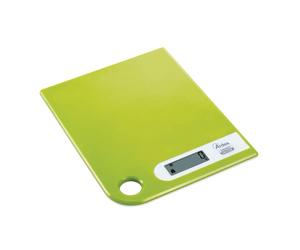 ARDES - AR1PA1/V Balance de Cuisine Numérique Verte Ultra Plate Gain de Place Facile à Suspendre Balance Électronique pour Aliments Écran LCD