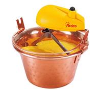 ARDES - AR2440 Chaudron en Cuivre Diamètre 24cm Mélangeur Polenta Confiture, Ardes Chaudron Mélangeur avec Moteur Électrique, Raccord à Baïonnette Facile à nettoyer, Mélangeur à Polenta Électrique
