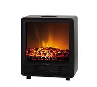 ARDES - AR350 Cheminée Électrique Effet en Flamme CAMINO' SQUARE, Cheminée Électrique Effet Flamme Réglable et Thermostat, Poêle Fausse Cheminée Électrique 1500W, Poêle Électrique Effet Cheminée Noire