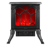 Cheminée Electrique Ardes AR354 1500W Sécurité Surchauffe Technologie Céramique Gradateur d'intensité de Flamme Noir Noir G