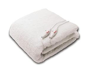 ARDES - AR4AM22 Chauffe-lit 2 Places Électrique MORPHEO Couverture Chauffante 2x60W, Surmatelas Chauffant Lit 2 places Électrique 2 Zones Chauffage, Couverture Thermique Électrique 100% Laine