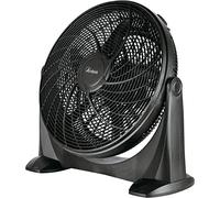 ARDES - AR5A51 Ventilateur de Sol Silencieux 5 PALES SPACE 51 - Ventilateur de Sol Total Black à Inclinaison Verticale et Commande Manuelle - Ventilateur de Sol Ardes 3 Vitesses