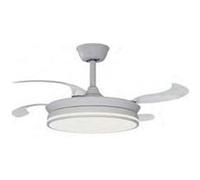 Ardes Ventilateur de plafond AR5PL92 Ø92 cm DC59W, pales rétractables, LED 2200 lm 3000-6000K Blanc