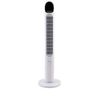ARDES - AR5T1000 Ventilateur à colonne Hauteur de la tour 100 cm à oscillation automatique avec télécommande et panneau de commande numérique avec 3 intensités et minuterie Ventilateur à tour blanc