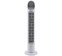 ARDES - AR5T800 Ventilateur vertical Hauteur 81 cm avec 3 intensités et oscillation automatique de la tour sur pied ou de table Ventilateur tour Blanc
