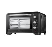 ARDES - AR6222PB Four électrique ventilé Capacité de 22 litres avec lumière interne 6 fonctions de cuisson Minuterie Double vitrage avec accessoires MAGNUS, Noir