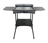 ARDES - ARBBQ02 Barbecue Électrique Sans Fumée, BBQ Double Gril Électrique Portable XXL avec Protection Anti-projections et Pare-vent, Tablettes et Chevalet, Barbecue d’Intérieur-Extérieur