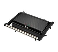 ARDES - ARBIS01 Poêle-Gril électrique 1000 W - Grande poêle-Gril antiadhésive pour Viande, Poisson et légumes - Plaque de Cuisson électrique basculante SFIZIO Flex pour sandwichs et Wraps, Noire