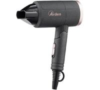 ARDES - ARPHON01 Sèche-cheveux, Sèche-cheveux Professionnel Compact Voyage Poignée Pliable, Sèche-cheveux de Voyage Pliable avec Concentrateur, Crochet et Cordon Long
