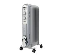 ARDES CURVY 9 Radiateur à huile 2000 W avec 9 éléments, 3 niveaux de puissance, thermostat réglable et couverture de 60 m³ pour chauffage à faible consommation