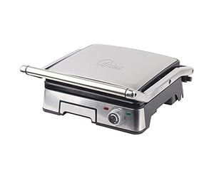 ARDES - Grill électrique professionnel 1800W Plaque électrique pour sandwichs avec 5 niveaux de température Grill avec plaques amovibles Grand modèle en acier inoxydable Modèle AR1S40