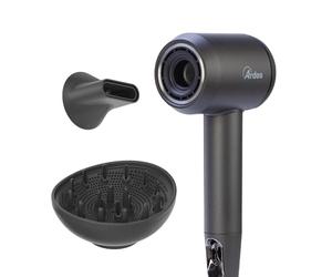Ardes Sèche-cheveux ionique ARPHON05 HAIR PRO 1800 W, compact, haute vitesse, écran LCD, 5 modes de chauffage, moteur sans balais, 2 accessoires magnétiques, diffuseur et concentrateur d'air, crochet