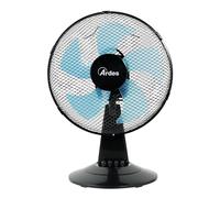 Ardes Ventilateur de table STEELO AR5ST30N 30 cm 5 pales oscillant inclinable 3 vitesses Noir