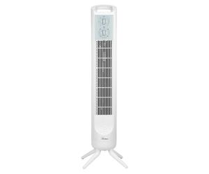 Ardes - Ventilateur Colonne AR5T802 ELEVATE, Hauteur 81 cm, Oscillation Automatique, Panneau de Commande, 3 Intensités, Minuterie de 120 Minutes, Blanc