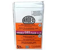 ARDEX Mortier de joint flexible G8S - Rapide - 1-6 mm - 5 kg - Gris argenté