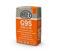 ARDEX Mortier de jointoiement flexible G9S - 2-15 mm - 12,5 kg - Gris - À séchage rapide - Pour joints de 2 à 15 mm - Pour murs et sols, intérieur et extérieur