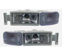 Ardillion Lot de 2 feux antibrouillard avant L+R avec indicateur transparent compatibles avec camions MAN TGA TGL TGM 2000-2009