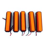 Ardillion Lot de 5 feux de gabarit 12-24 V LED orange néon position pour camion, voiture, camionnette, bus
