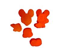 ARDITEX 5 Petits moules souples Mickey MODELE ROUGE