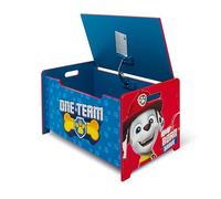 Arditex – Banc coffre en bois La Pat’ Patrouille (Paw Patrol) 62,5x40x37 cm Bleu